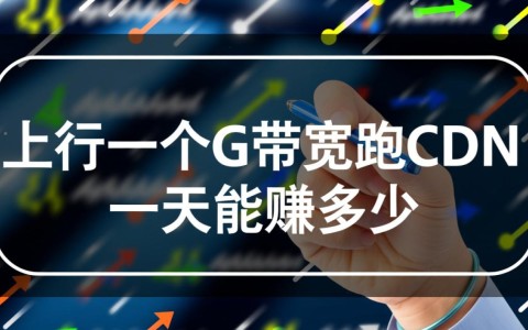 闲置1G上行带宽跑CDN，一天真的能赚几百块吗？