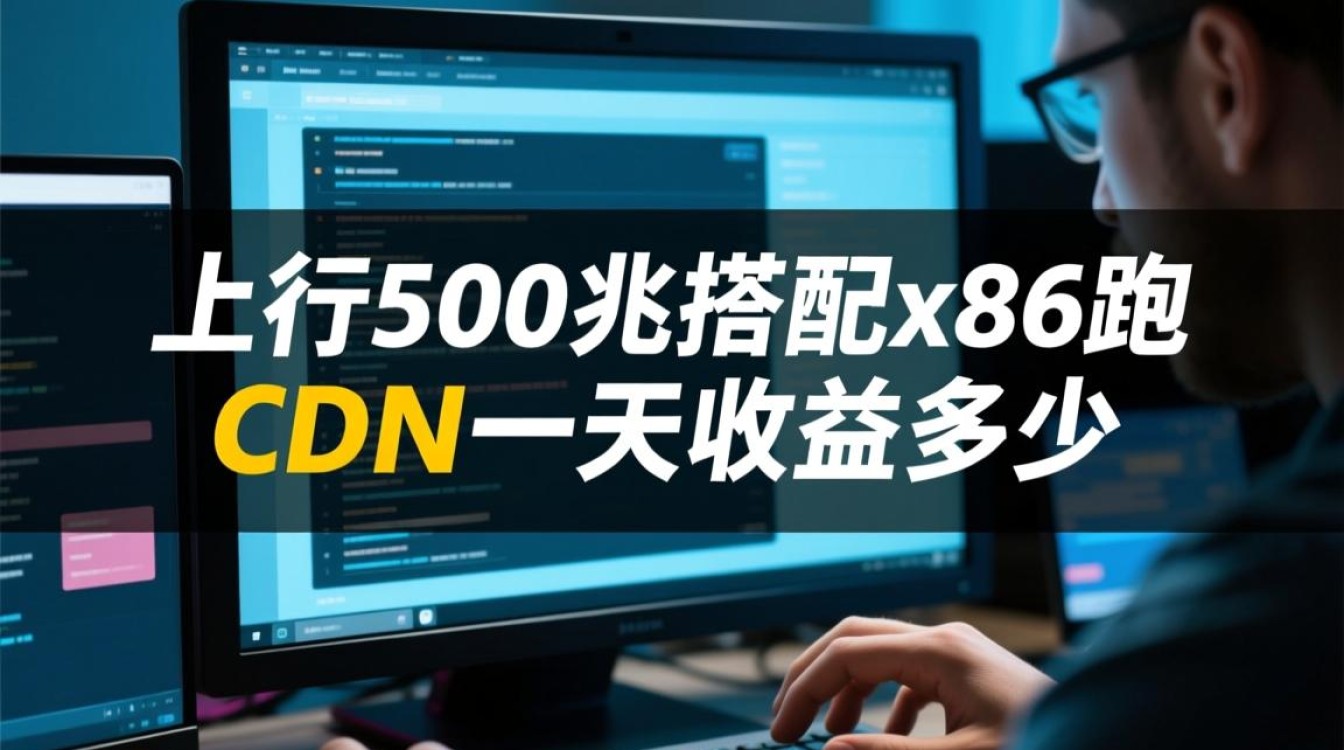 家用500兆上行x86主机跑CDN一天真实收益有多少？