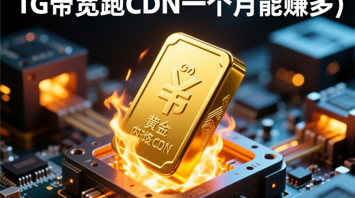 用1g带宽跑cdn一个月到底能赚多少钱？