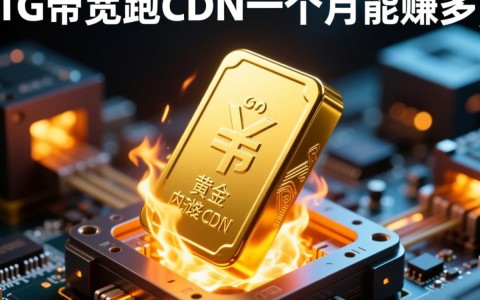 用1g带宽跑cdn一个月到底能赚多少钱？