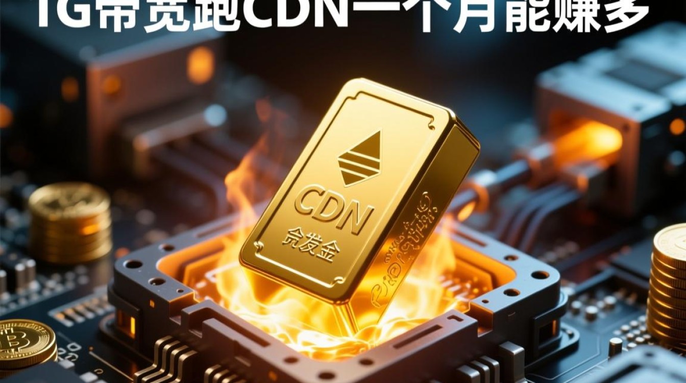 用1g带宽跑cdn一个月到底能赚多少钱？