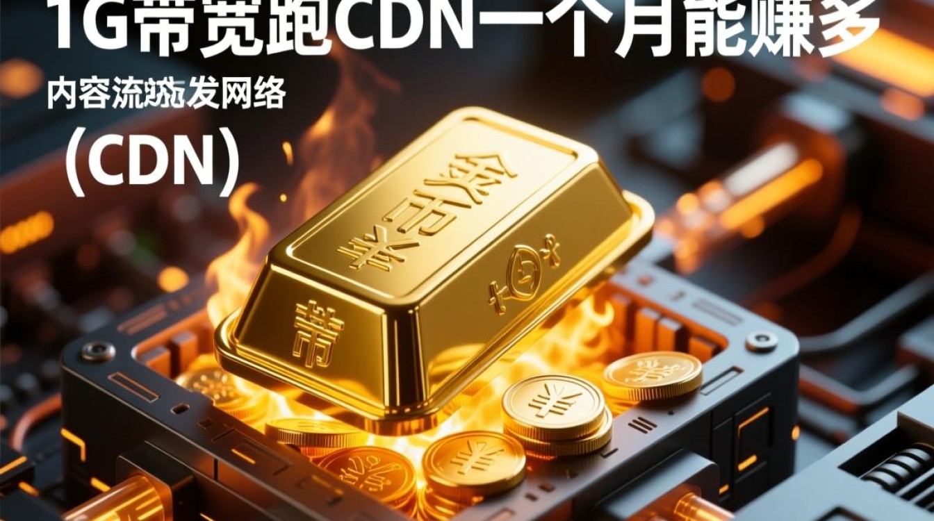 用1g带宽跑cdn一个月到底能赚多少钱？