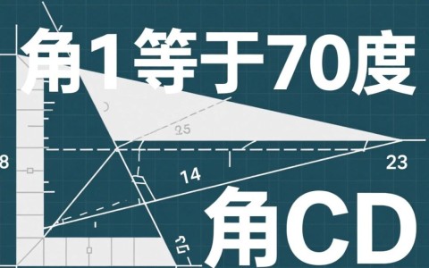 角1等于70度角cdn等于125度，几何题如何求解？