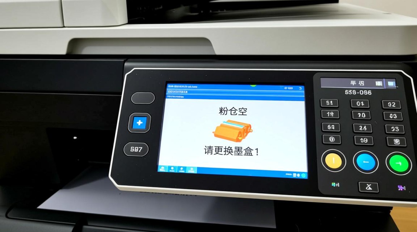 光电通3300cdn更换新墨盒后仍显示粉仓空该怎么办？