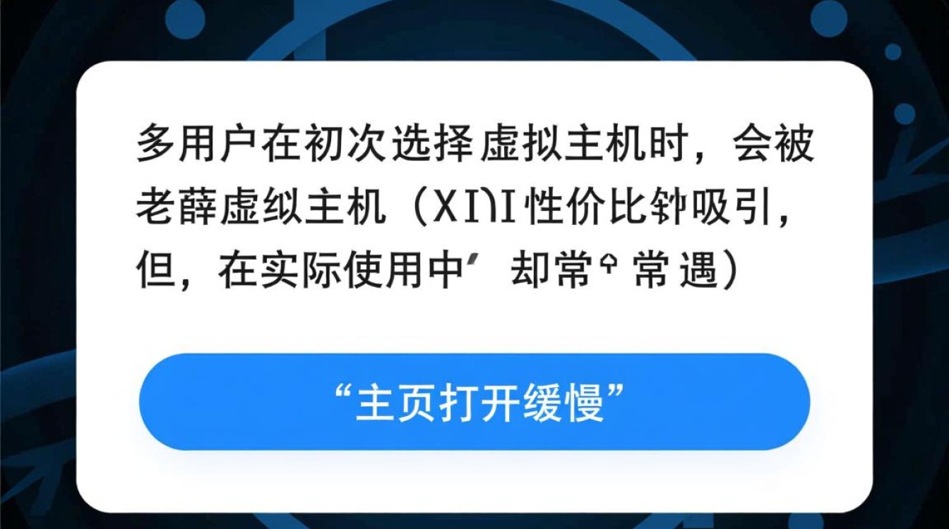 老薛虚拟主机开主页加载速度特别慢，到底是什么原因？