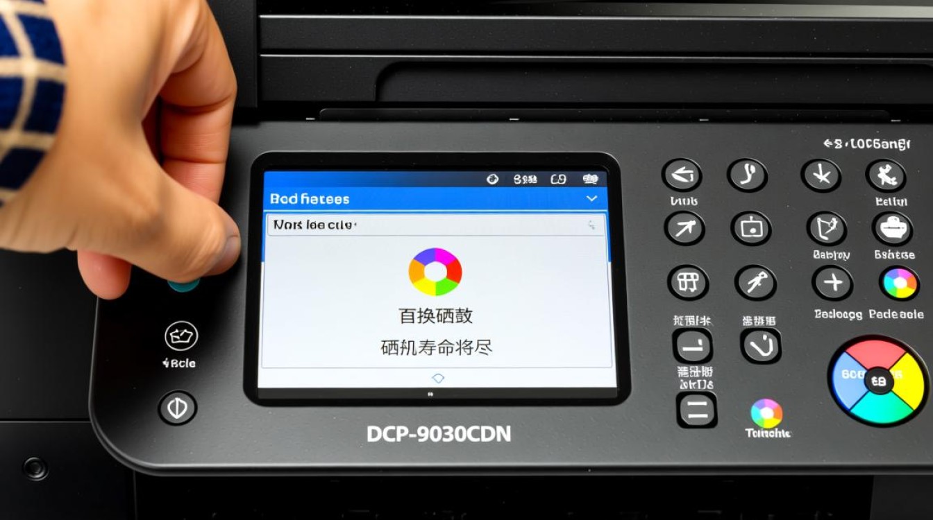 兄弟DCP-9030CDN换完硒鼓提示更换怎么清零？