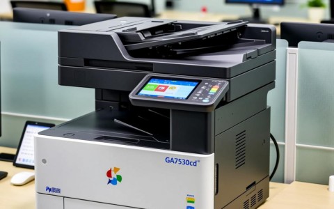 立思辰GA7530cdn打印机怎么更换墨盒？