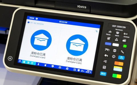 oep3300cdn打印机废粉仓具体位置在哪里？如何清理更换？