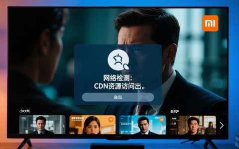 小米电视网络检测cdn资源访问异常如何解决？