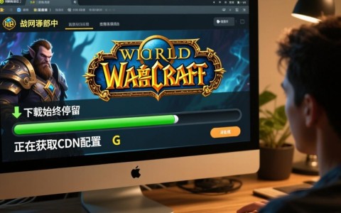 魔兽世界下载卡在获取cdn配置是什么原因怎么办？