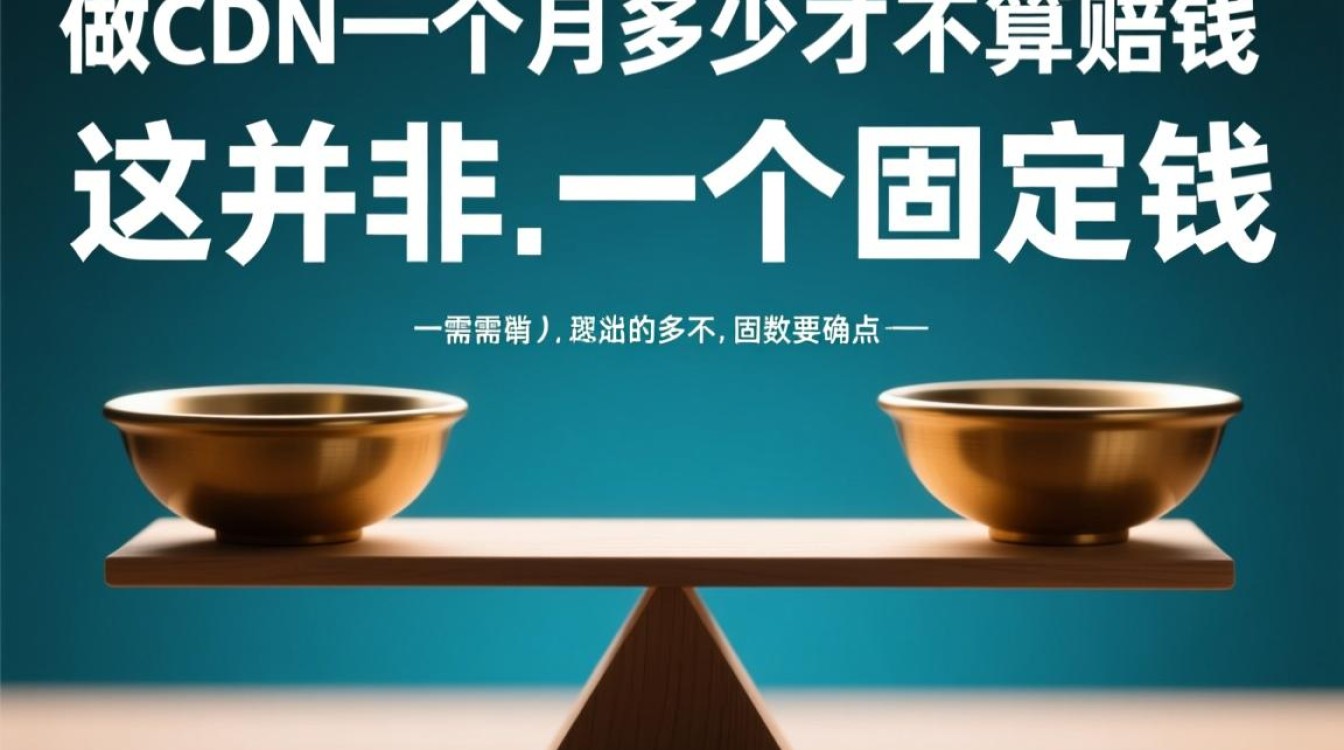 做CDN一个月，多少流水才能保本不赔钱？