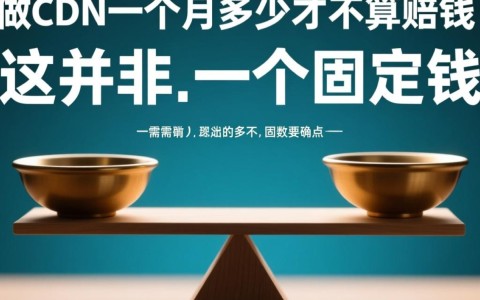 做CDN一个月,多少流水才能保本不赔钱?
