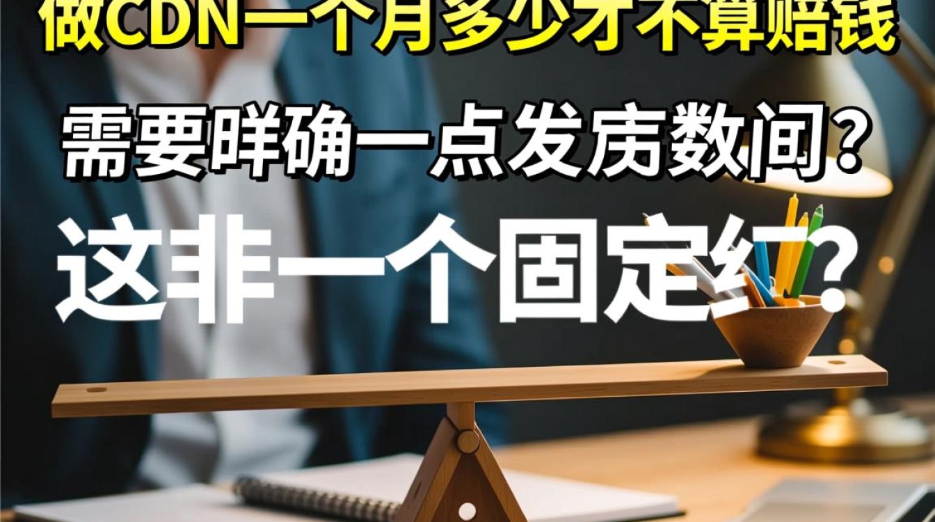 做CDN一个月，多少流水才能保本不赔钱？