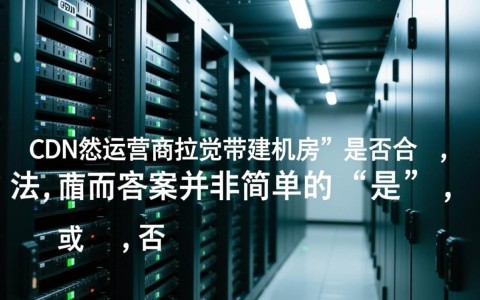自建CDN机房拉宽带，如何操作才算合法合规？