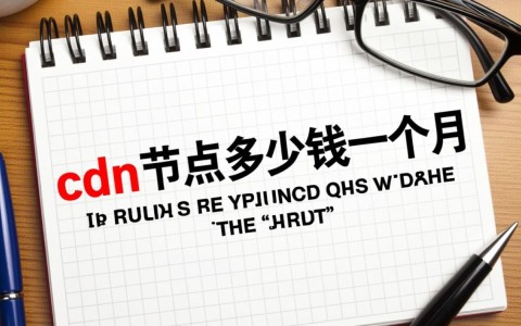 cdn节点租用一个月的费用，具体价格和收费标准是怎样的？