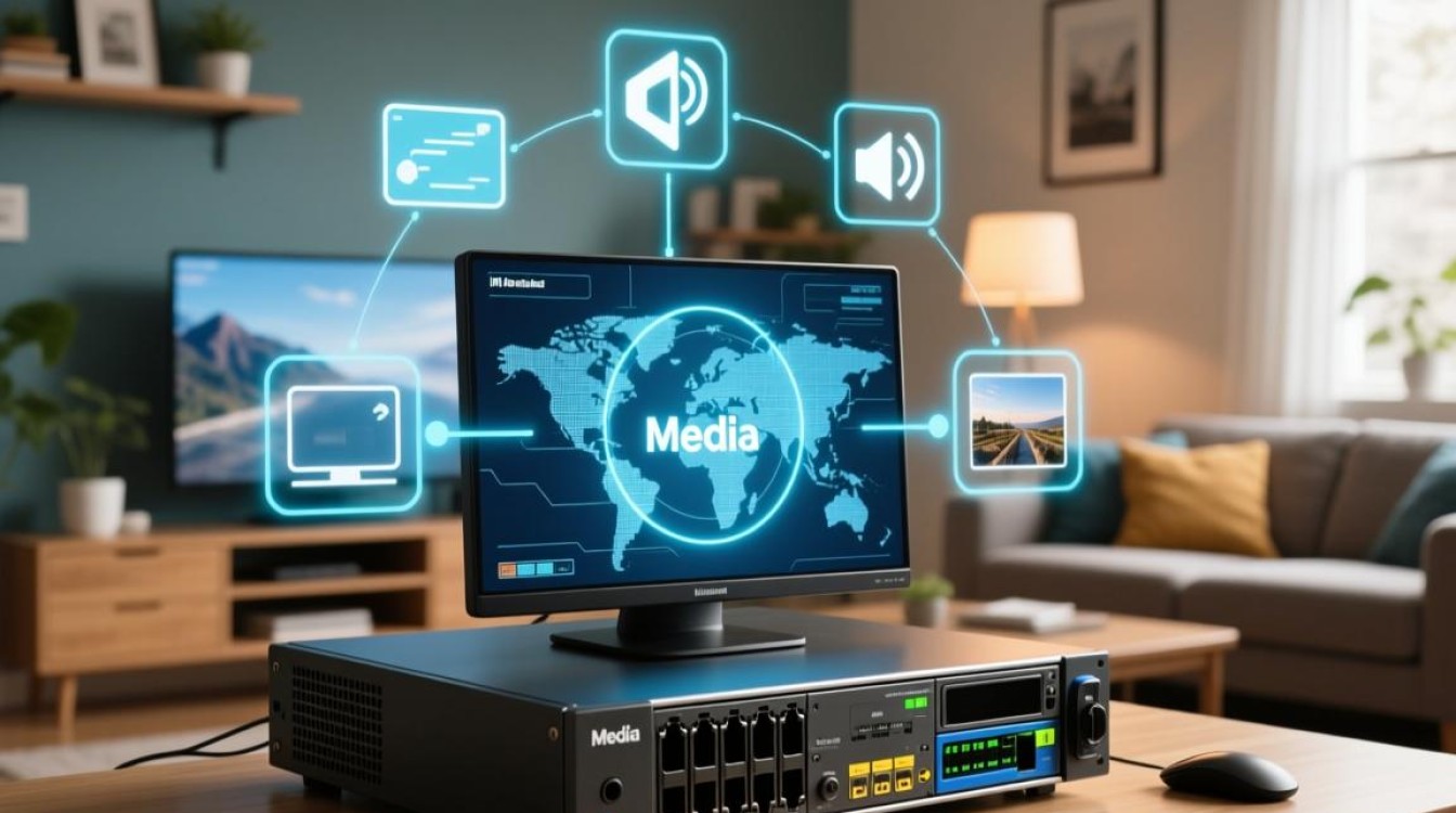 如何监控媒体服务器的性能、流量与关键指标？