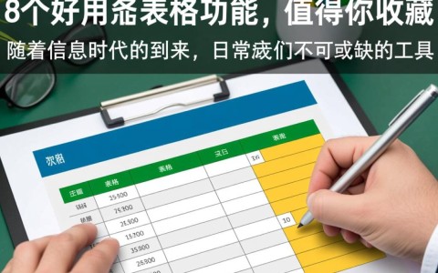 这10个超实用表格功能，你都掌握了吗？还有哪些隐藏技巧等你发现？