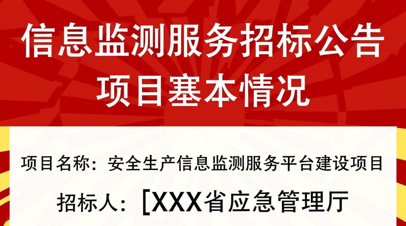 安全生产信息监测服务招标公告哪家公司能投？