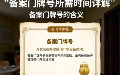 开发商备案门牌号流程及所需时间详解，多久能完成备案？