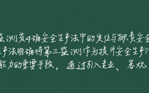 安全生产法中第三方监测责任如何界定？