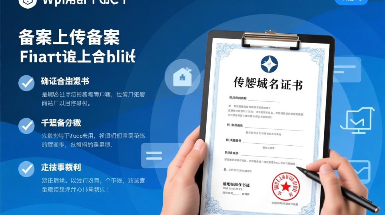 域名备案时，如何正确上传域名证书确保顺利通过？