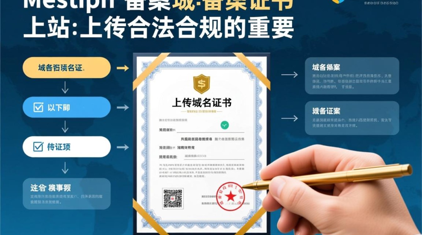 域名备案时，如何正确上传域名证书确保顺利通过？