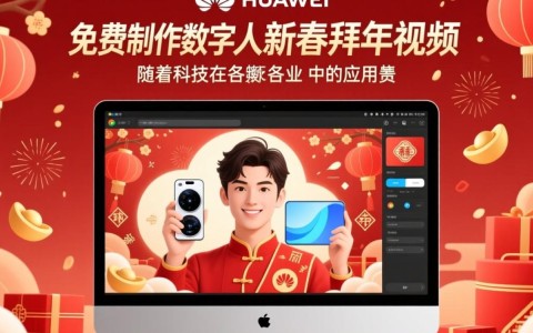 华为云免费制作数字人新春拜年视频，真的有这么简单吗？揭秘操作流程与效果！
