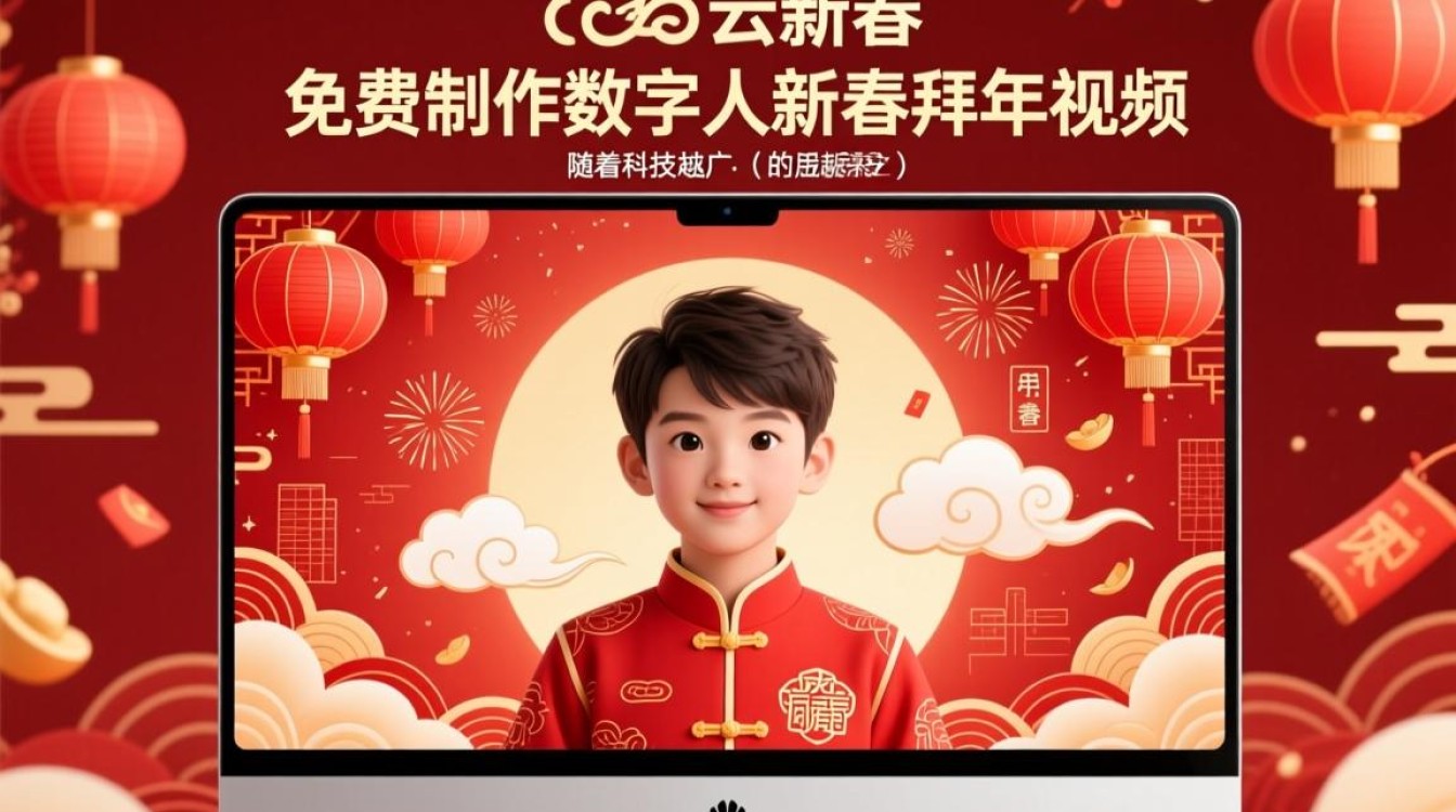 华为云免费制作数字人新春拜年视频，真的有这么简单吗？揭秘操作流程与效果！