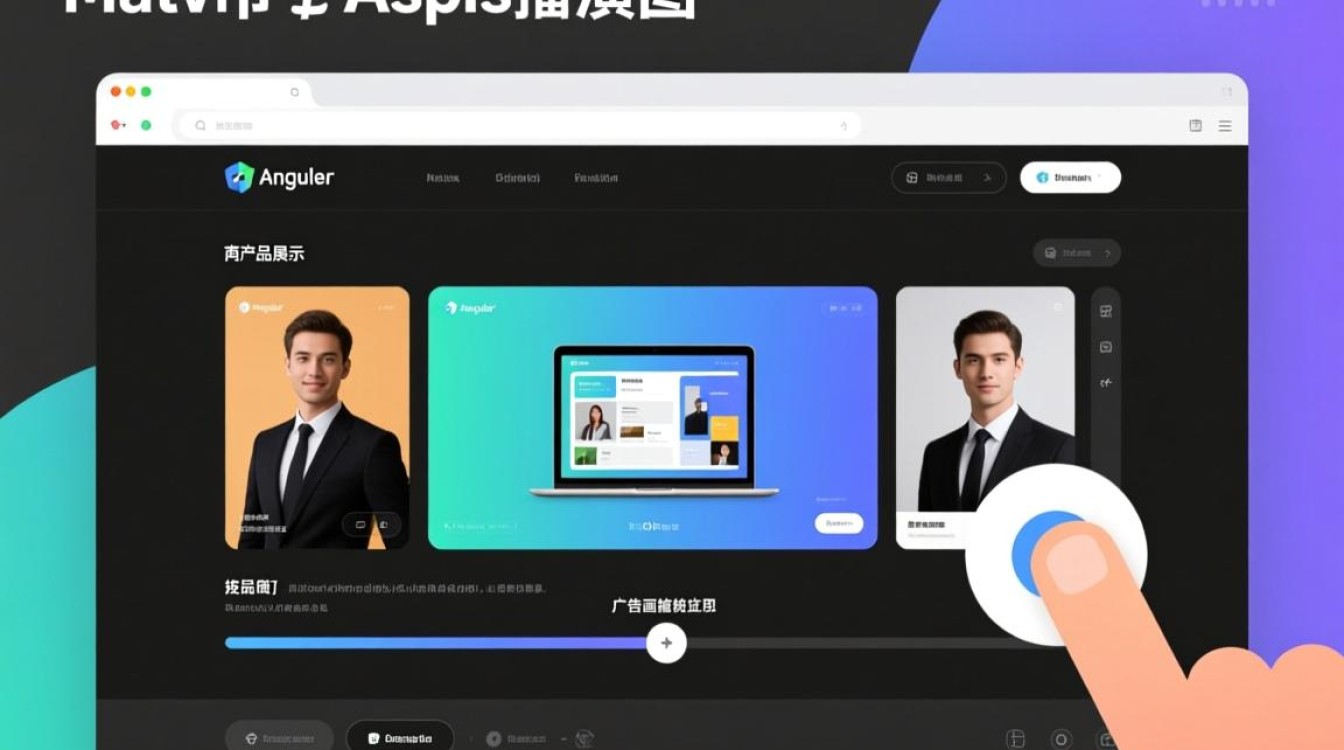 AngularJS轮播图如何实现自动切换与手势滑动功能？