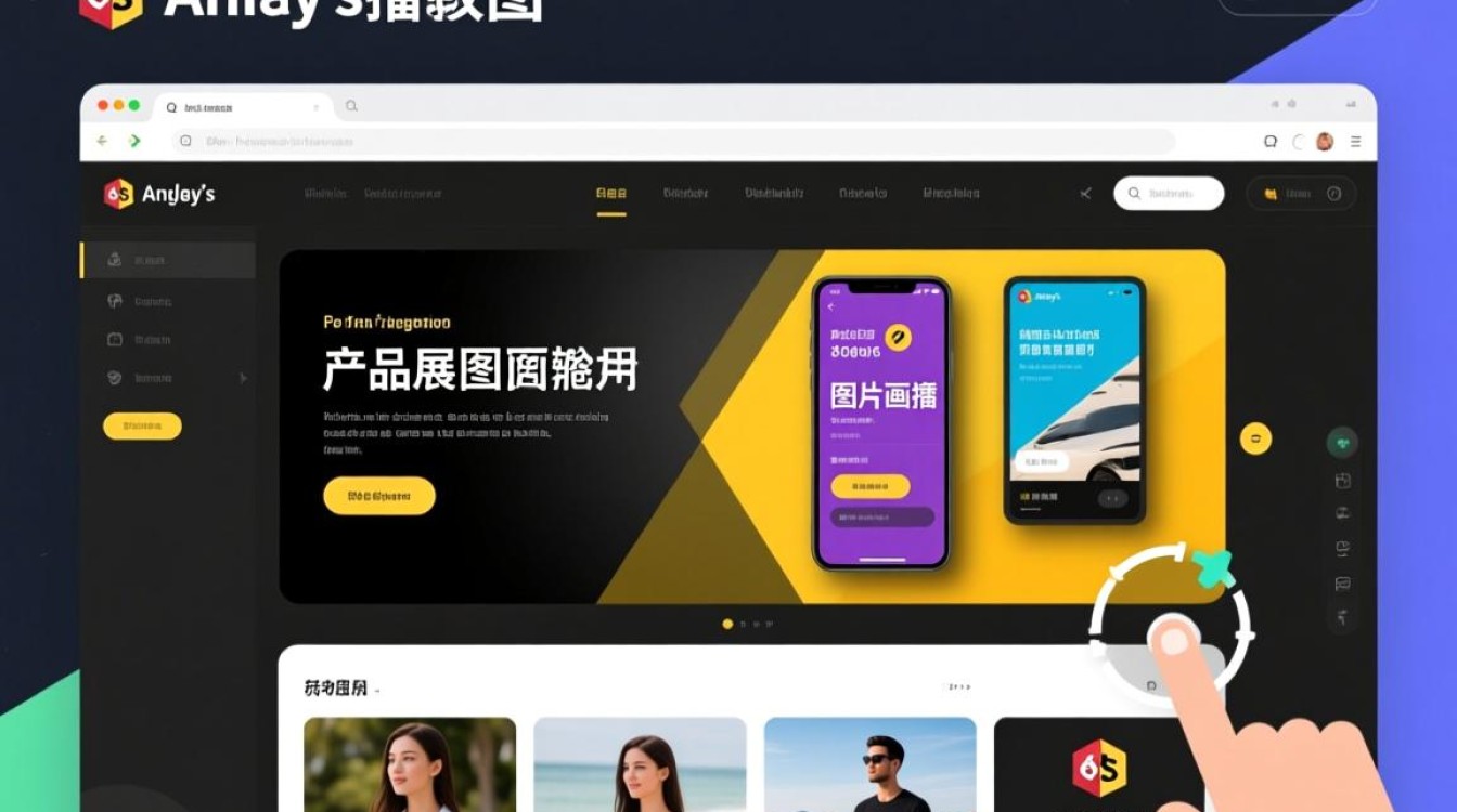 AngularJS轮播图如何实现自动切换与手势滑动功能？