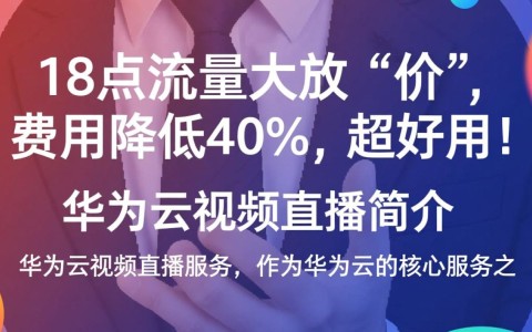 华为云视频直播大流量时段为何费用直降40%？好用效果揭秘！
