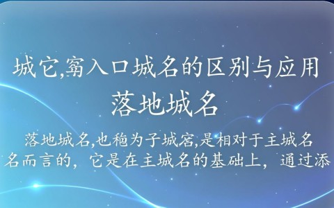 落地域名 入口域名两者有何区别？如何选择更合适的域名？