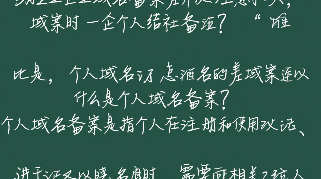 个人域名和企业域名备案有何区别？备案流程和注意事项是什么？