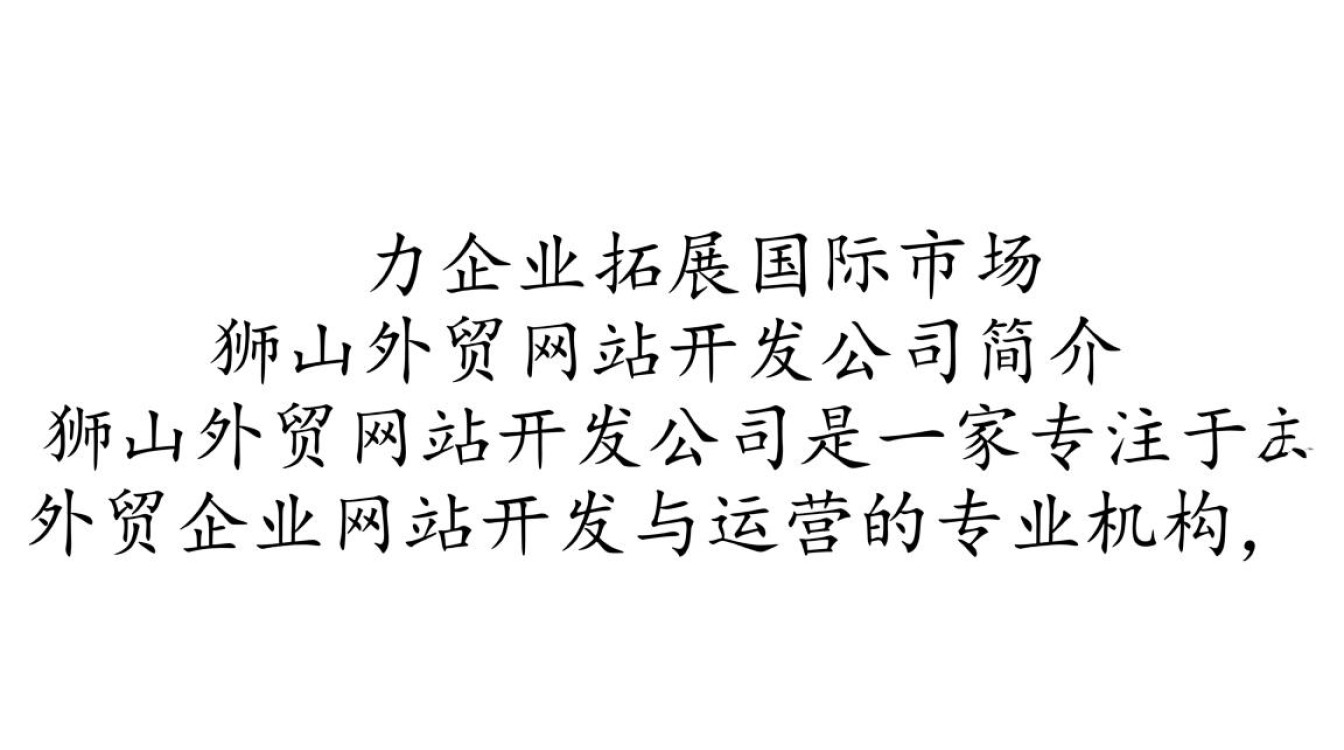 狮山外贸网站开发公司，如何打造专业高效的外贸平台？