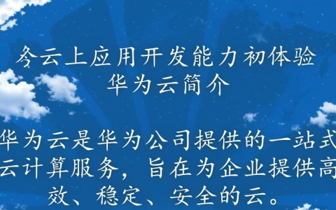 华为云应用开发体验如何？初试锋芒，有哪些亮点与不足？