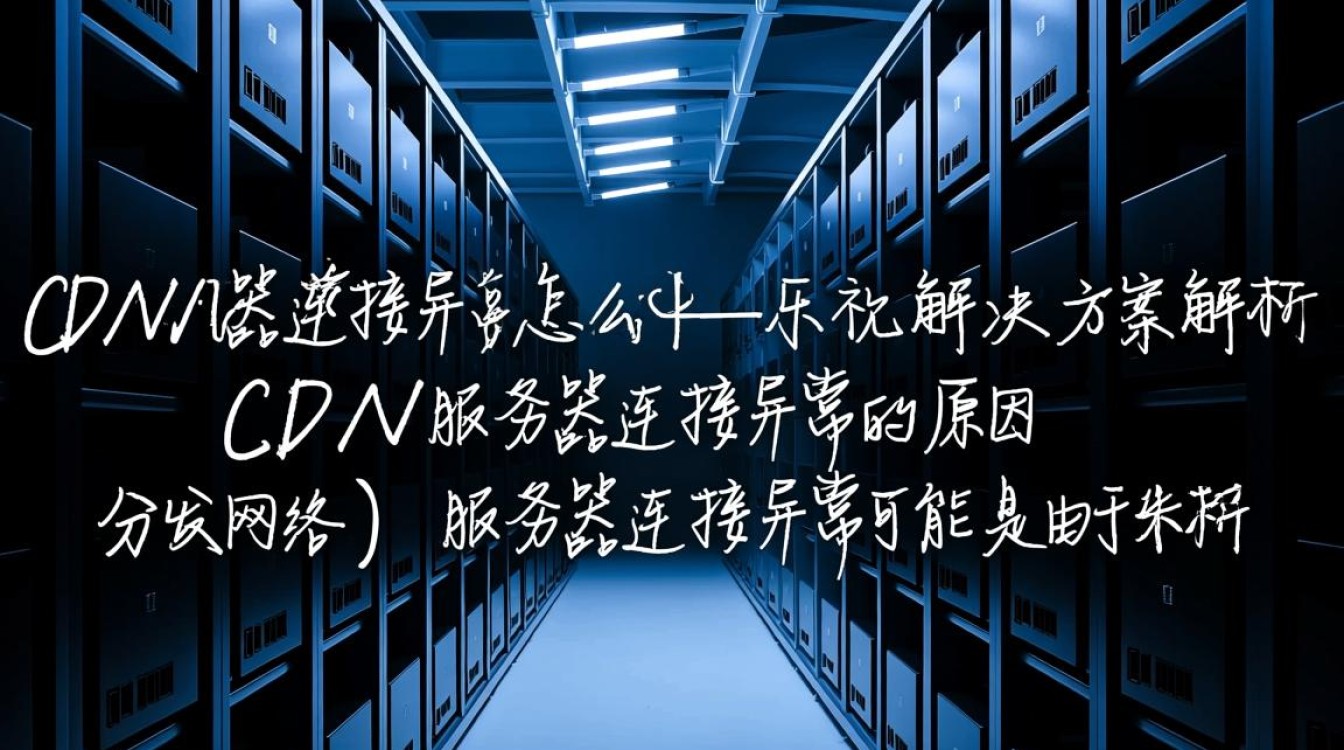 乐视CDN服务器连接故障，紧急应对指南及解决策略？