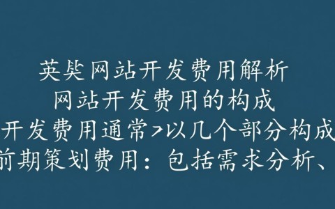 中英文网站开发费用差异及影响因素分析？