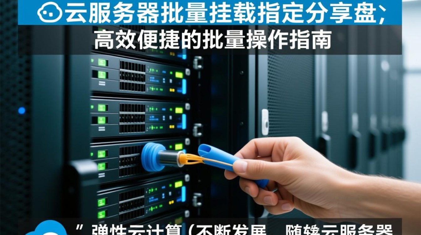 弹性云服务器API中，如何实现指定共享盘的批量挂载操作？