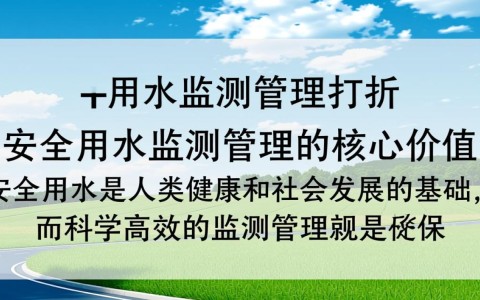 安全用水监测管理打折?如何保障水质安全与监测效果?