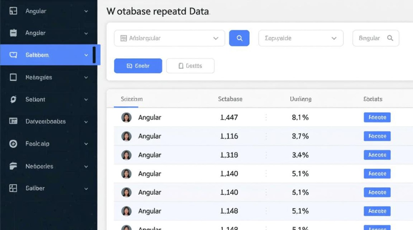 Angular如何解决数据库重复显示问题？