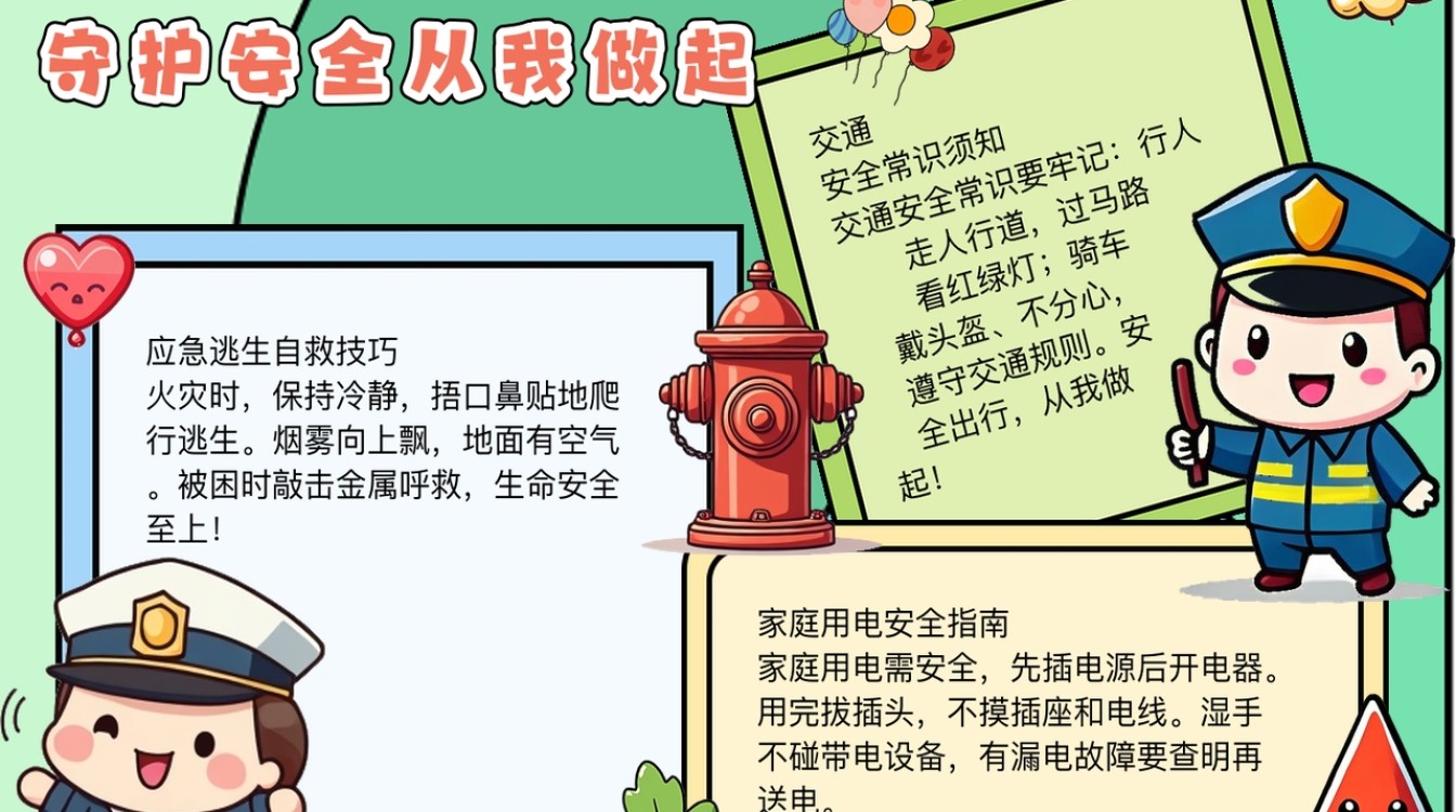 安全日手抄报大全有哪些简单又创意的制作方法？