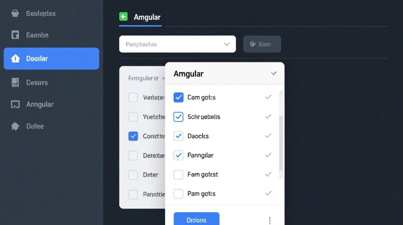 AngularJS下拉列表如何动态绑定数据并实现多选功能？