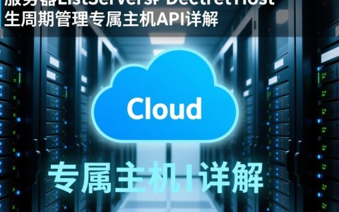 ListServersDedicatedHost API中，如何有效管理云服务器生命周期？