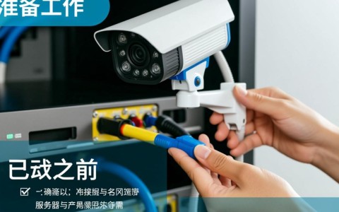 监控服务器与摄像头连接过程中，有哪些关键步骤和注意事项？