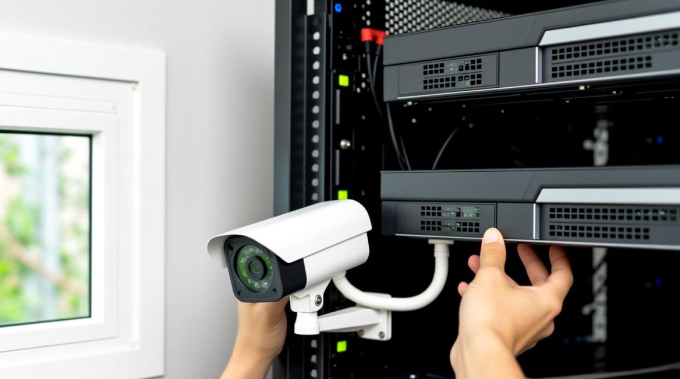 监控服务器与摄像头连接过程中，有哪些关键步骤和注意事项？