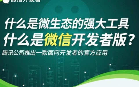 微信开发者版究竟是什么？揭秘其独特功能和用途！