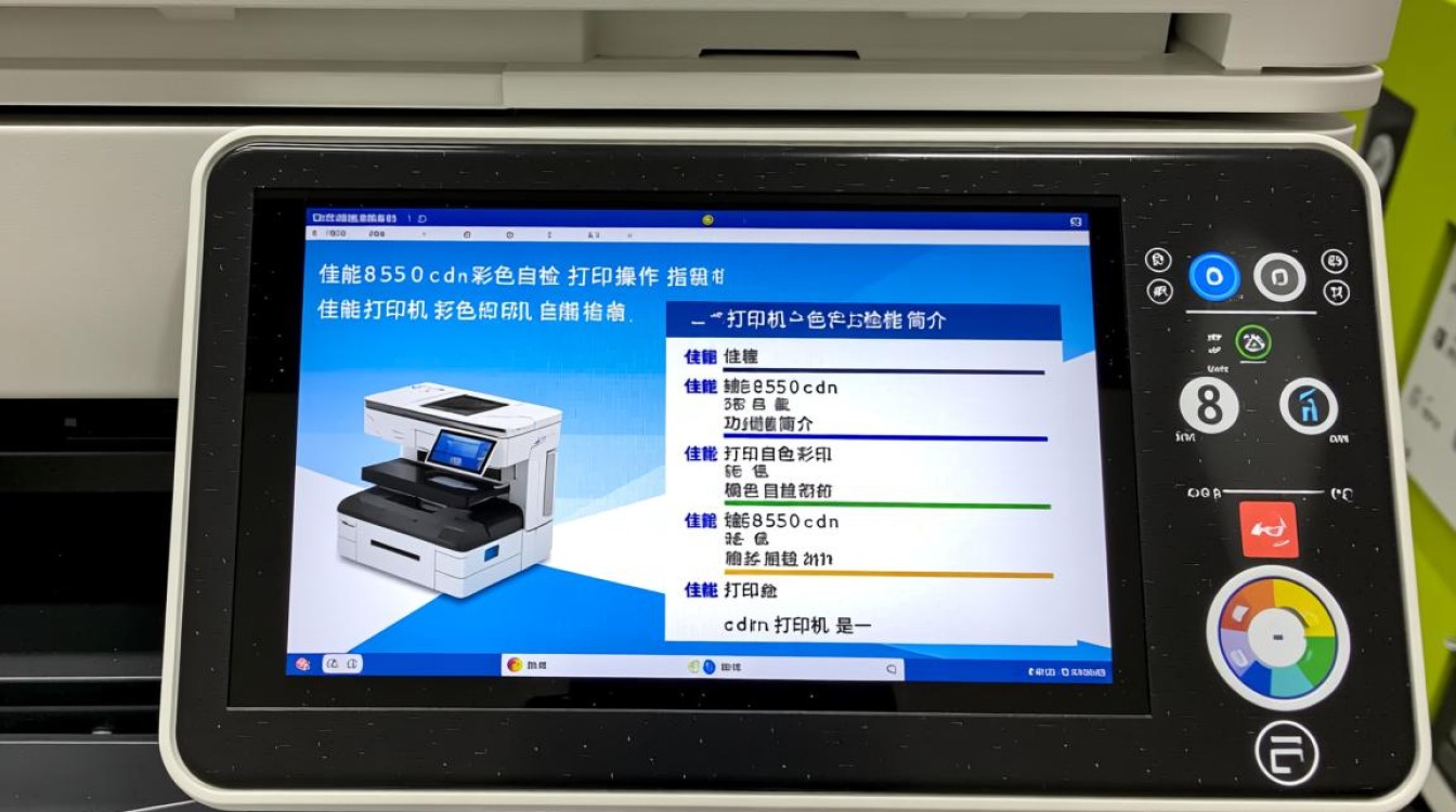 佳能8550cdn彩色打印机自检打印步骤详解，操作困难吗？