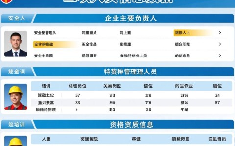 安全生产三项人员信息数据指哪些具体内容？