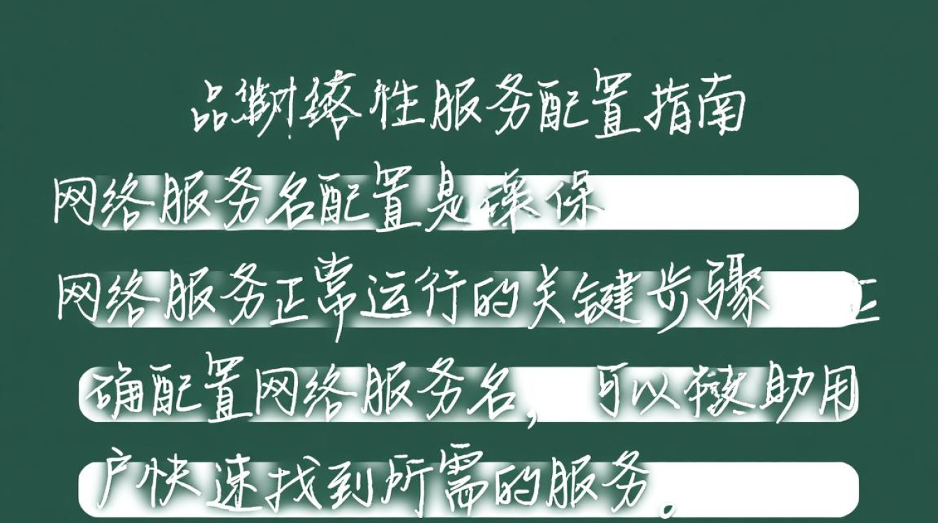 网络服务名配置，如何确保服务名设置正确无误？