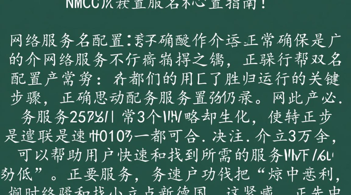 网络服务名配置，如何确保服务名设置正确无误？